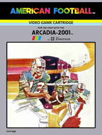 American Football Arcadia 2001 US box art